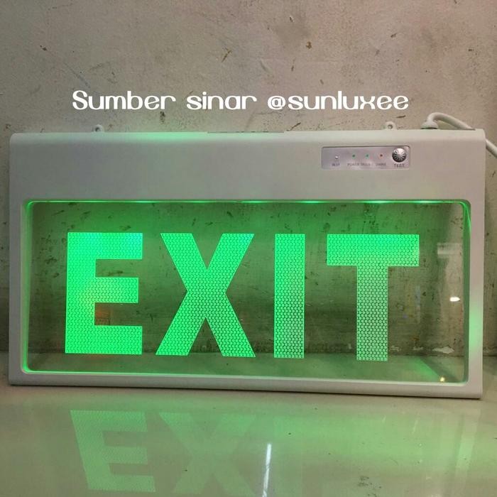 Jual Lampu emergency exit led transparan | Shopee Indonesia