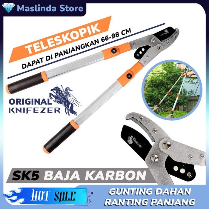 Jual Gunting Dahan Gagang Panjang Tinggi Ranting hon Taman Telescopic ...