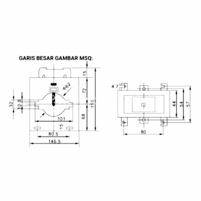 Jual Current Transformer Ct 2000/5A Msq-100 Ewig/Bigm. | Shopee Indonesia