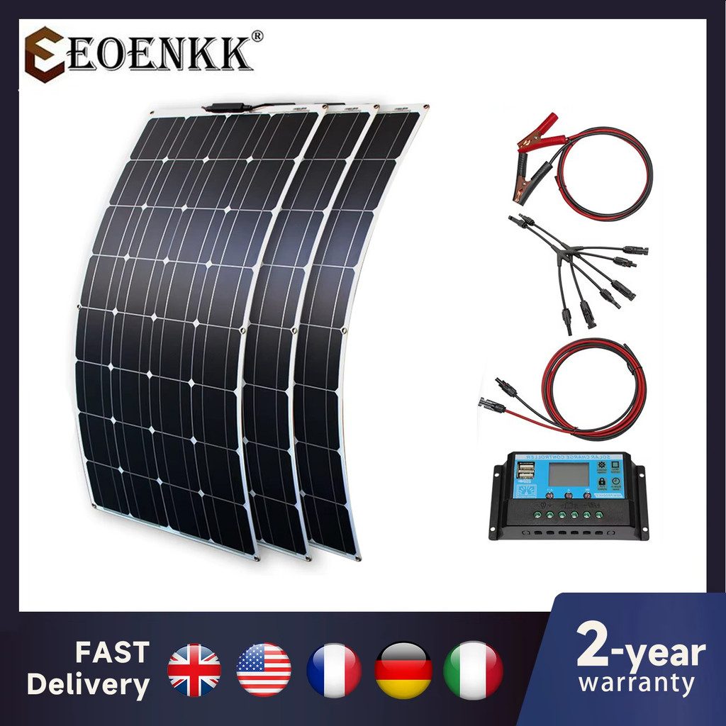 Jual New Solar Panel Kit 300w 200w 100w Flexible Solar Panels 12v 24v ...