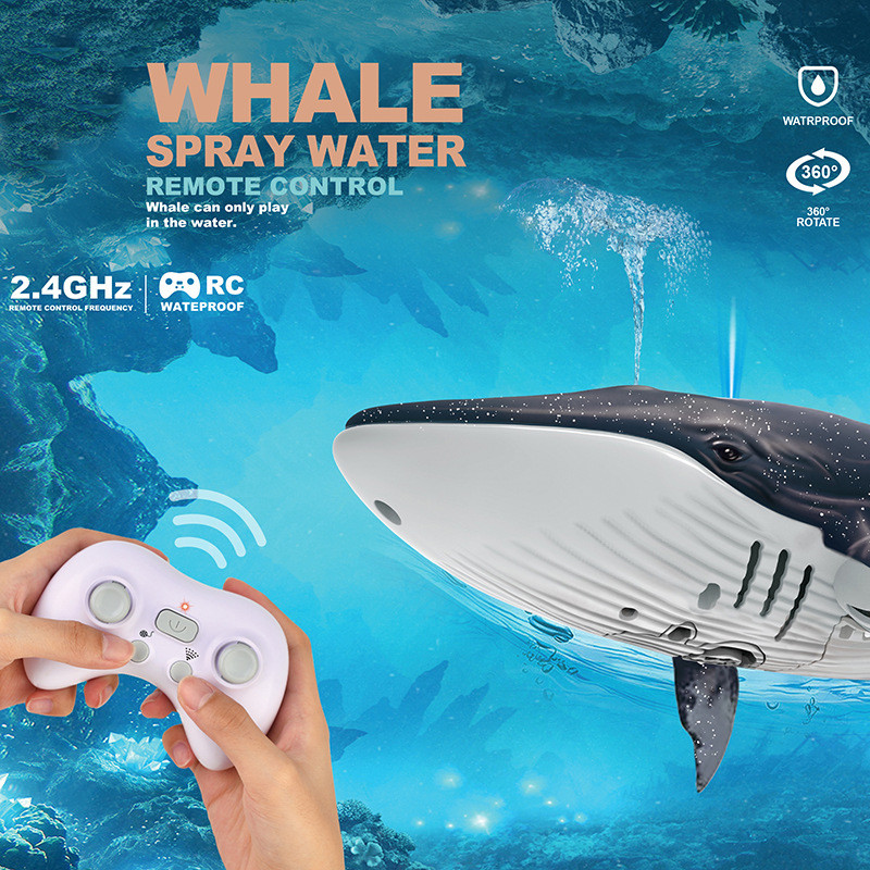 Jual 2.4G Smart Rc Remote Controlled Whale arging Bionic Electric Motor ...