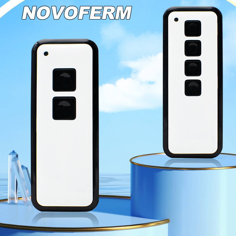 Portachiavi Garage 4 Pulsanti Confezione Da 2 Telecomandi Per Porta Da Garage Compatibili Con Novoferm Novotron 502 Max43 2 Novotron 512 Mix43 2 43392 Mhz 86832084 Telecomando Porta Garage 433MHz