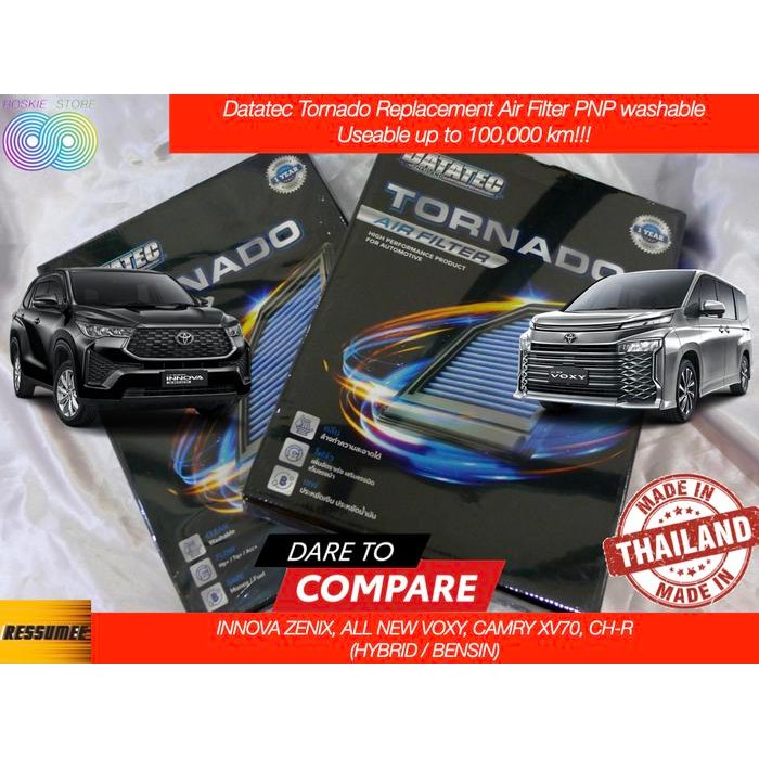 Jual Datatec Filter Innova Zenix All New Voxy Corolla Cross Chr Camry ...
