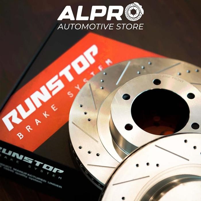 Jual Otomotif Runstop Disc Brake Slotted Drilled Oe Size Toyota Hilux ...