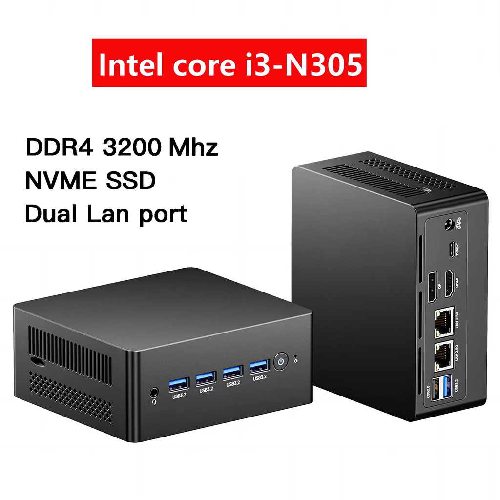 Jual N305 Windows 11 PRO Mini PC Intel i3-N305 DDR4 3200Mhz 2280 NVME ...