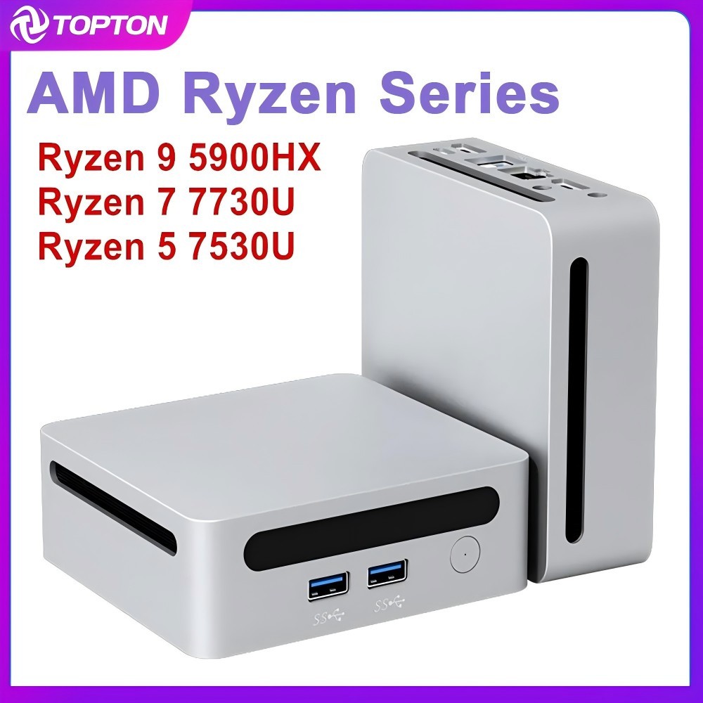 Jual Topton Mini PC Gamer AMD Ryzen 9 5900HX 7 7730U 5800U Windows 11 ...