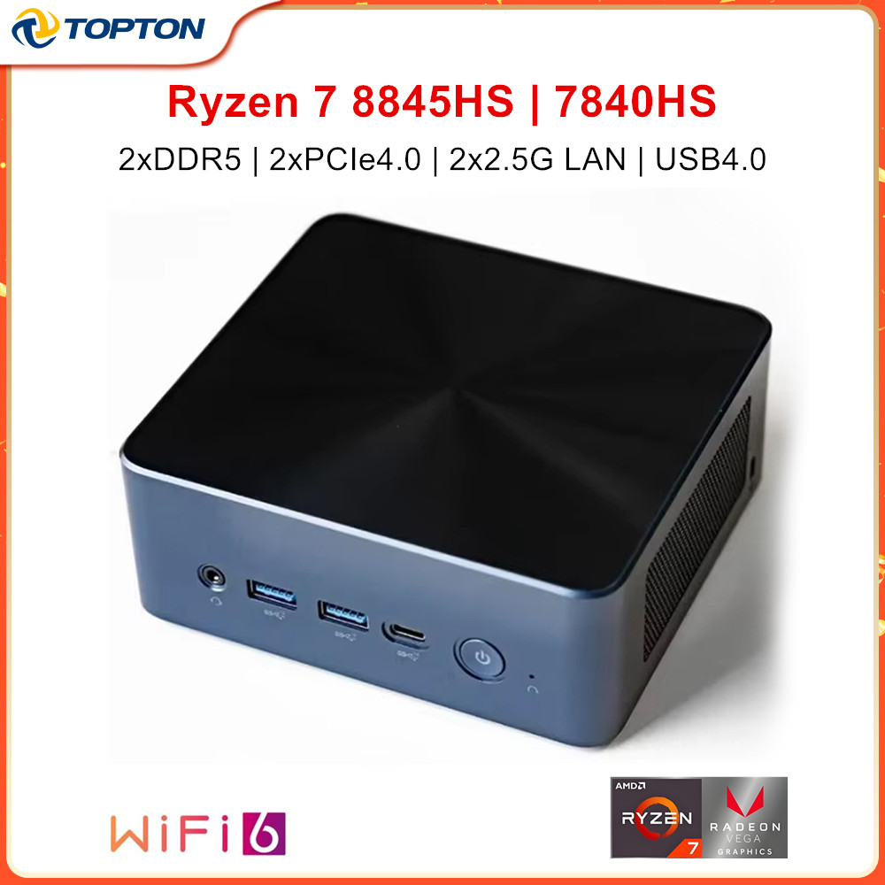 Jual AMD Gaming Mini PC Ryzen 7 8845HS 7840HS MiniPC USB4.0 2xDDR5 ...