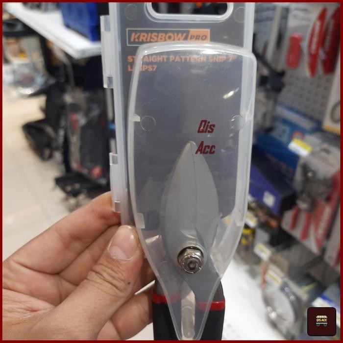 Jual READY KRISBOW Pro Straight Pattern Snip Gunting Seng Holo Baja 7 ...
