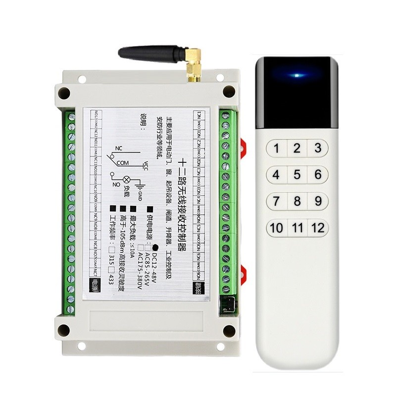 Jual 1000M Long AC110V 220V 12CH RF Wireless Remote Control Relay ...