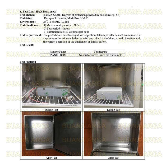 Jual BOX PANEL STAINLESS STEEL FORT INDOOR IP55 60 X 50 X 20 CM PLAT 1 ...