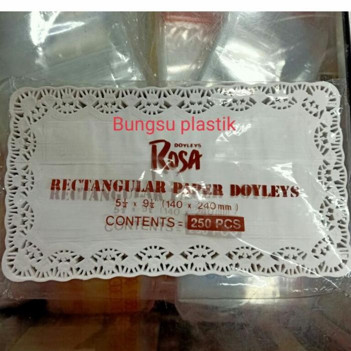 Jual Kertas alas kue persegi panjang /Paper Doyleys rectangular 5,5x9 ...