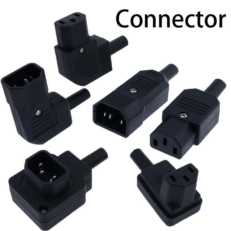 Jual BEST SELLER Black Elbow C15 C13 C14 Power Cord Wiring Power Plug ...
