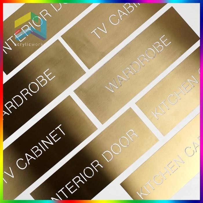 Jual CUSTOM SIGN NAMA RUANGAN SIGN BOARD STAINLESS STEEL MEWAH MODERN ...