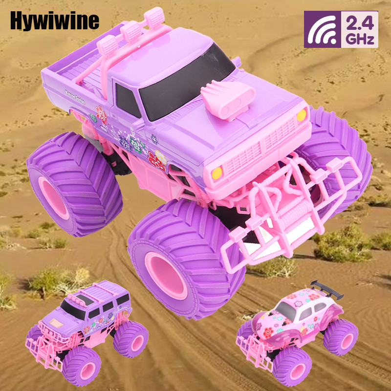 Jual Pink RC Car Off-Road Big Wheel Electric Drive High Speed Purple 2 ...