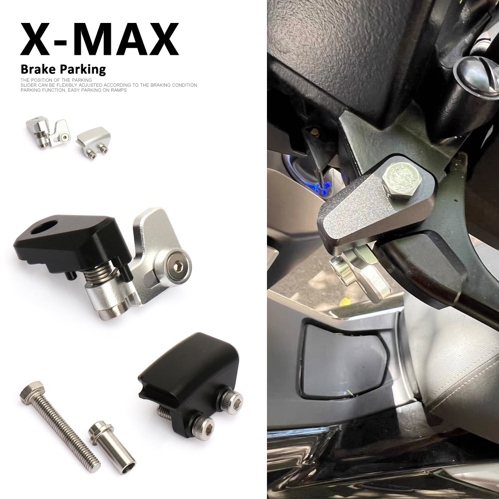 Jual Motorcycle Brake Lever Lock Black/Silver Ramp Parking Lock Brake ...