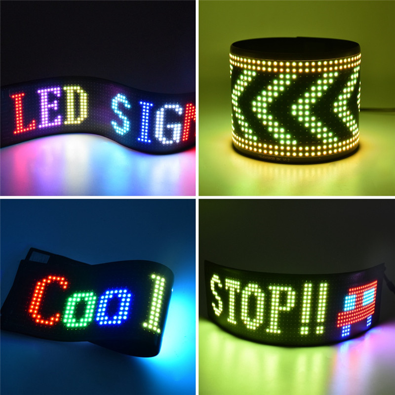 Jual B04C-LED Pixel Panel,USB 5V Flexible LED Module RGB Scrolling Text ...