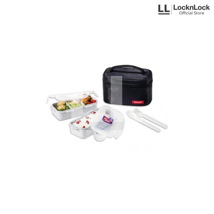Jual Lock&Lock Lunch Box Set 2P Black Hpl752 | Shopee Indonesia