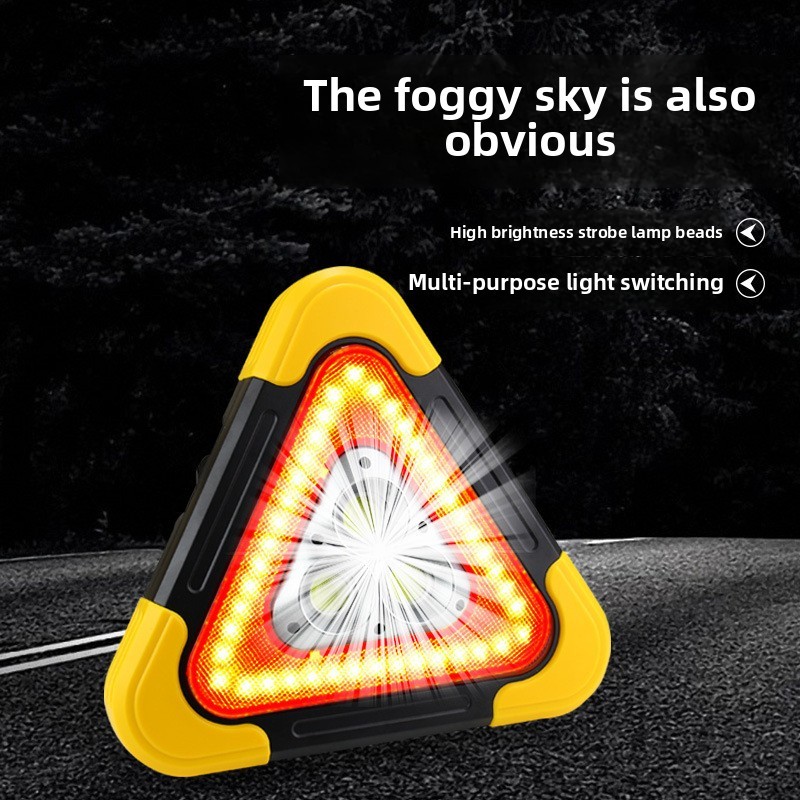 Jual Car Tripod Car Triangle Warning Sign Automatic Light Tripod ...