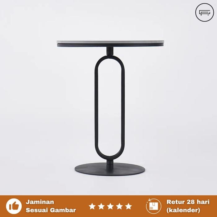 Jual SIDE TABLE MEJA SUDUT MODERN MINIMALIS - BESI DAN MARMER END TABLE ...