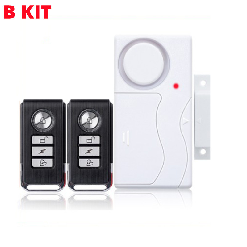 Jual Wireless Door Window Magnetic Sensor Alarm 120dB Anti-theft Remote ...