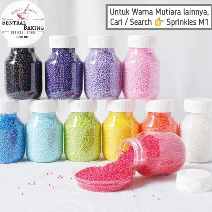 Jual Sprinkle Kue Mutiara Trimit Hitam 2 (M1)/ Springkel Springkle Hias ...