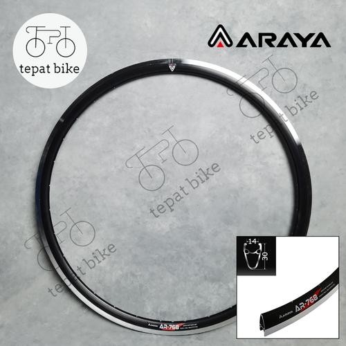 Jual Velg Rims 700c Araya AR-768 AR768 32H Brakeline CNC Rims Brake ...
