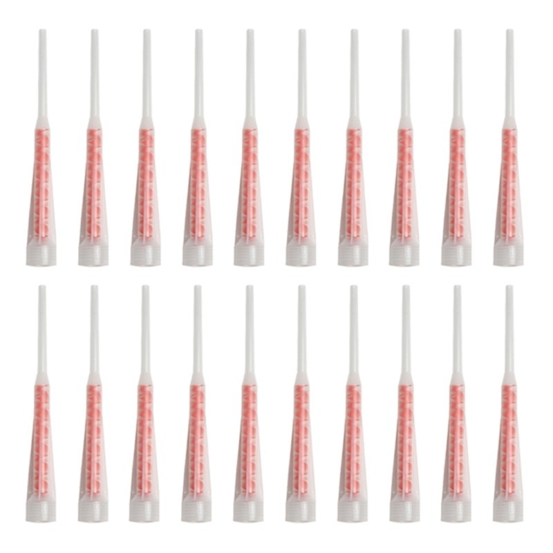20-Pack Static Mixing Nozzles – 24cm X 2.5cm Epoxy Mixer Tubes For Injection Cartridges, ABS Plastic, Homogeneous Resin/Hardener Blending