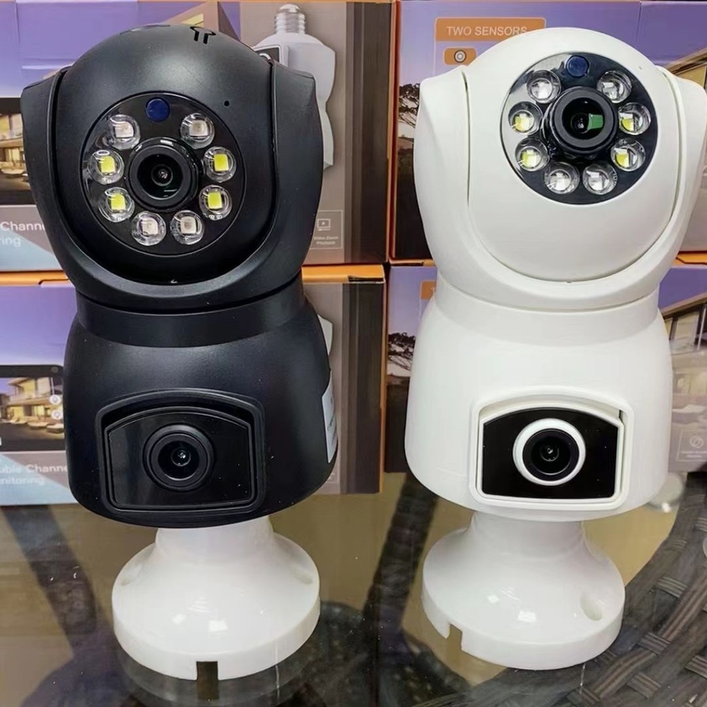 Jual 4MP V380/Yoosee APP Dual Lens E27 Lamp Head Socket Full Color ...