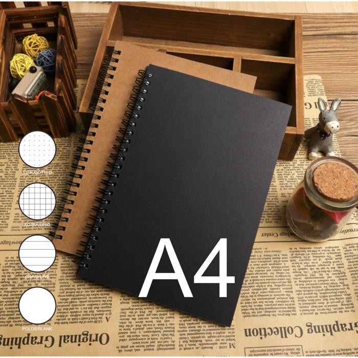 Jual TUMI Note Book A4 Buku Catatan Notebook Journal Book Blank Grid ...