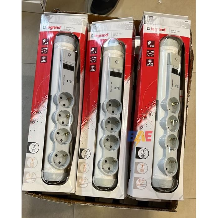 Jual LEGRAND Surge tector 694664 4 Socket + LAN RJ45 (Colokan Anti ...