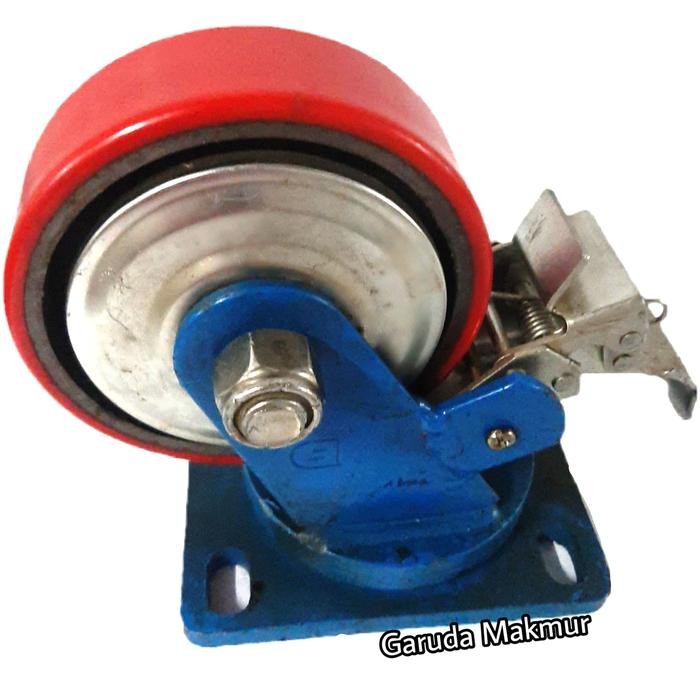 Jual roda pu super heavy duty 5 in rem | Shopee Indonesia
