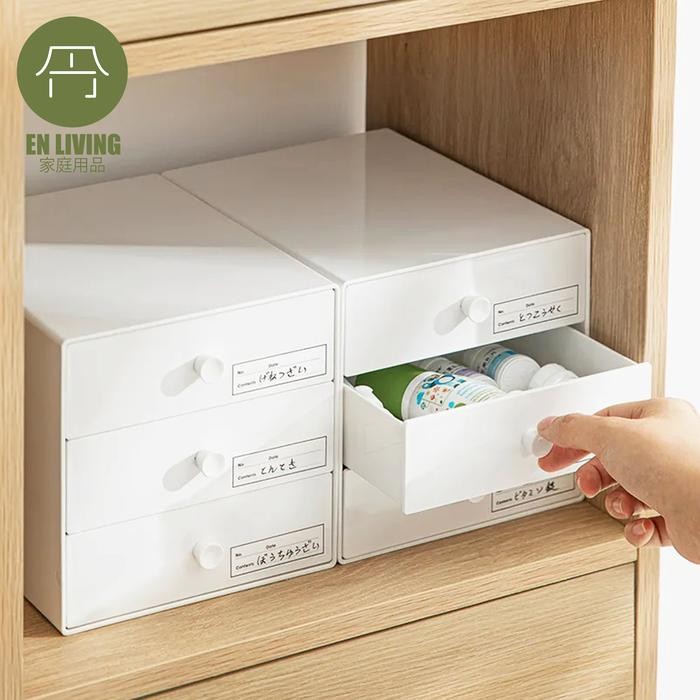 Jual EN LIVING Storage Box with 3 Drawers / Box Laci / Kotak Laci ...