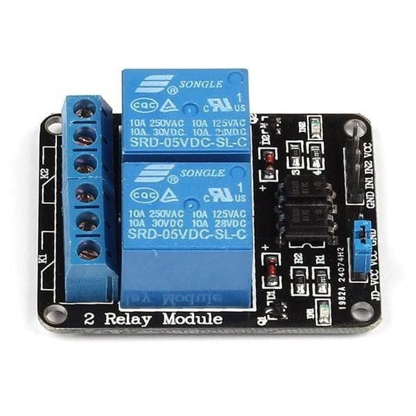 Jual [Expert] Relay Module 5V 2 Channel 10A 220V for Arduino Raspberry ...
