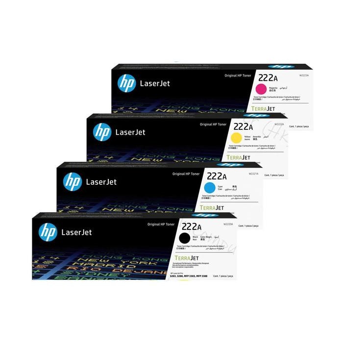 Jual Toner HP 222A Laserjet Catridge Standar Capacity Black/Cyan