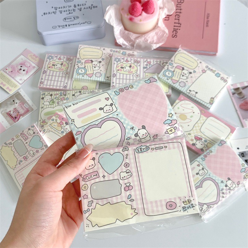 Jual MINKYS 50 Sheets Kawaii Cartoon Memo Pads Paper To Do List Journal ...