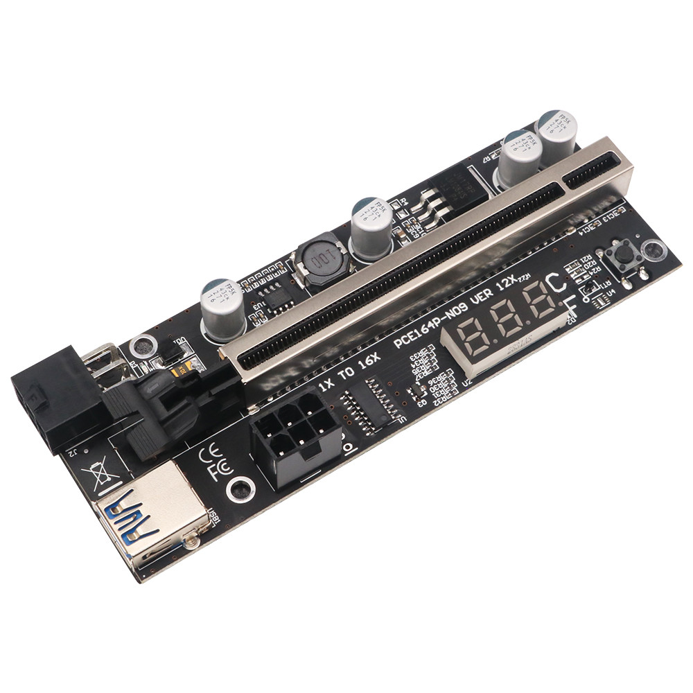 Jual New Version PCIE Riser 1x to 16x Graphic Extension with ...