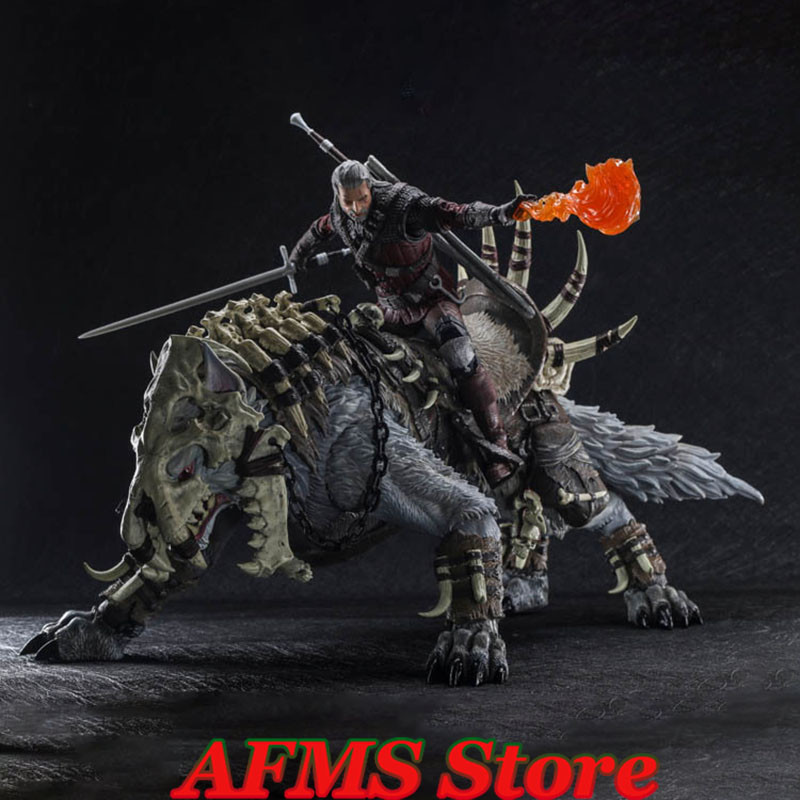 Jual D20 Studio 37Cm 1/12 Scale Collectible Figure Wolf Orc Mounts ...
