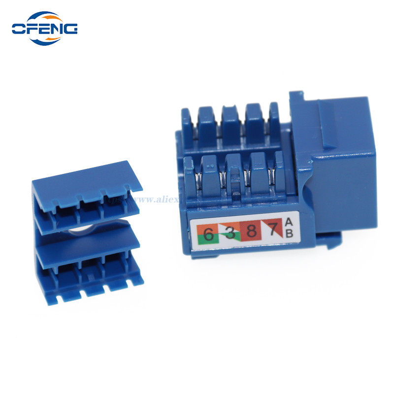 Jual JUAL 100PCS CAT6 RJ45 Punch Down Generic Keystone Network Ethernet ...