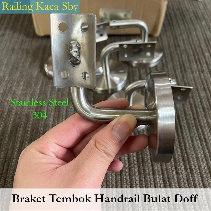Jual (Expert) BRAKET TEMBOK KE HANDRAIL MODEL BULAT FLEXIBLE SATIN ...