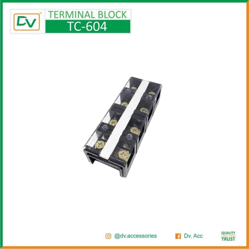 Jual PROMO DV TERMINAL BLOCK 4P 60A - TC SERIES | Shopee Indonesia