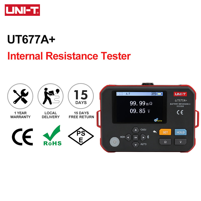 Jual UNI T Battery Internal Resistance Tester UT677A+ 3Ω 70V High ...