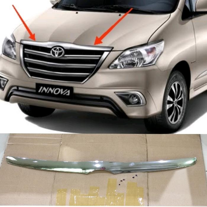 Jual Lis kap mesin hood molding model ganti Toyota grand innova 2012 ...
