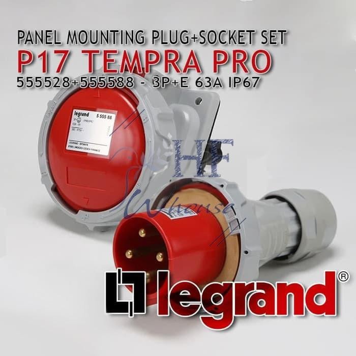 Jual Legrand Set Panel Mounting + Plug 63A 3P+E 4Pin IP67 | Shopee ...