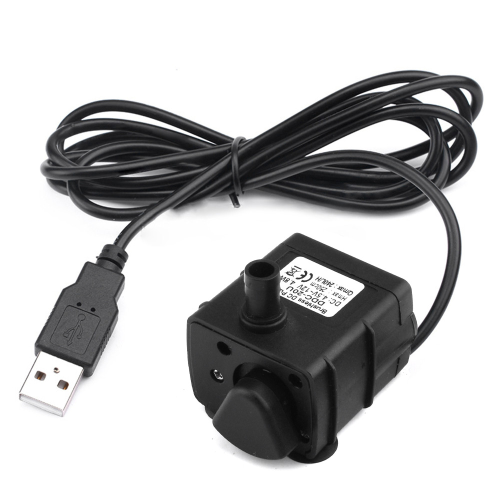 Jual 90L/H~240L/H Mini USB Water Pump DC 24V 12V 5V USB Submersible ...