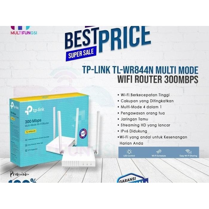 TP-LINK TL-WR844N Router Wireless N 300Mbps - Multi-Mode, Prestazioni Stabili