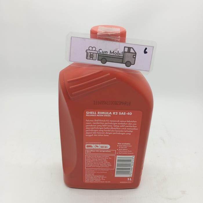 Jual Oli Mesin Shell Rimula R2 SAE 40 API Service CF 1L | Shopee Indonesia