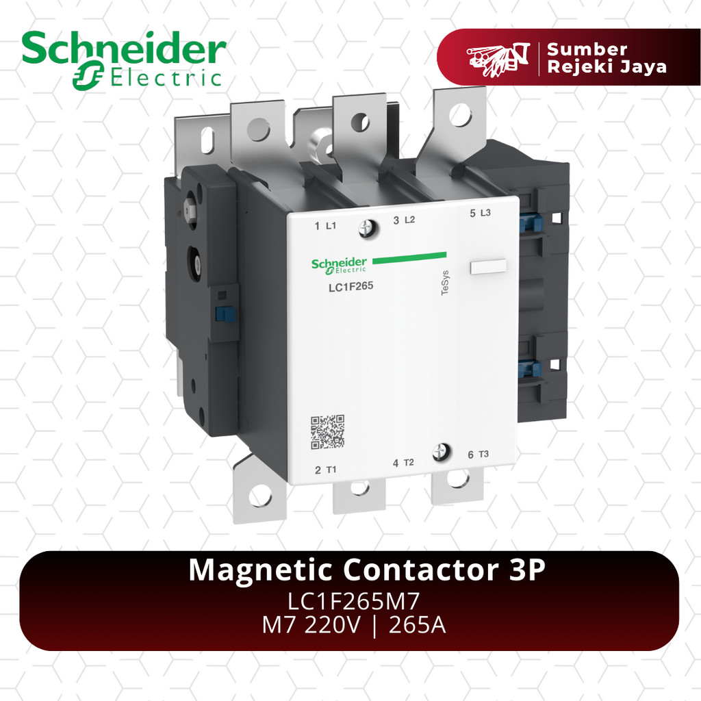 Schneider Kontaktor LC1F265M7 3P 265A 220VAC 220V | magnetic contactor 