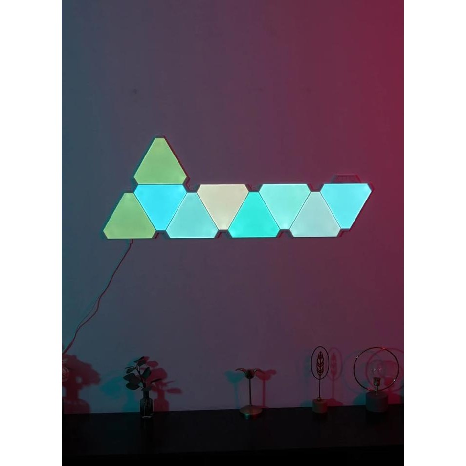 Jual Smart Triangle RGB LED Wall Light Panels Rhythm Edition 9 | Shopee ...
