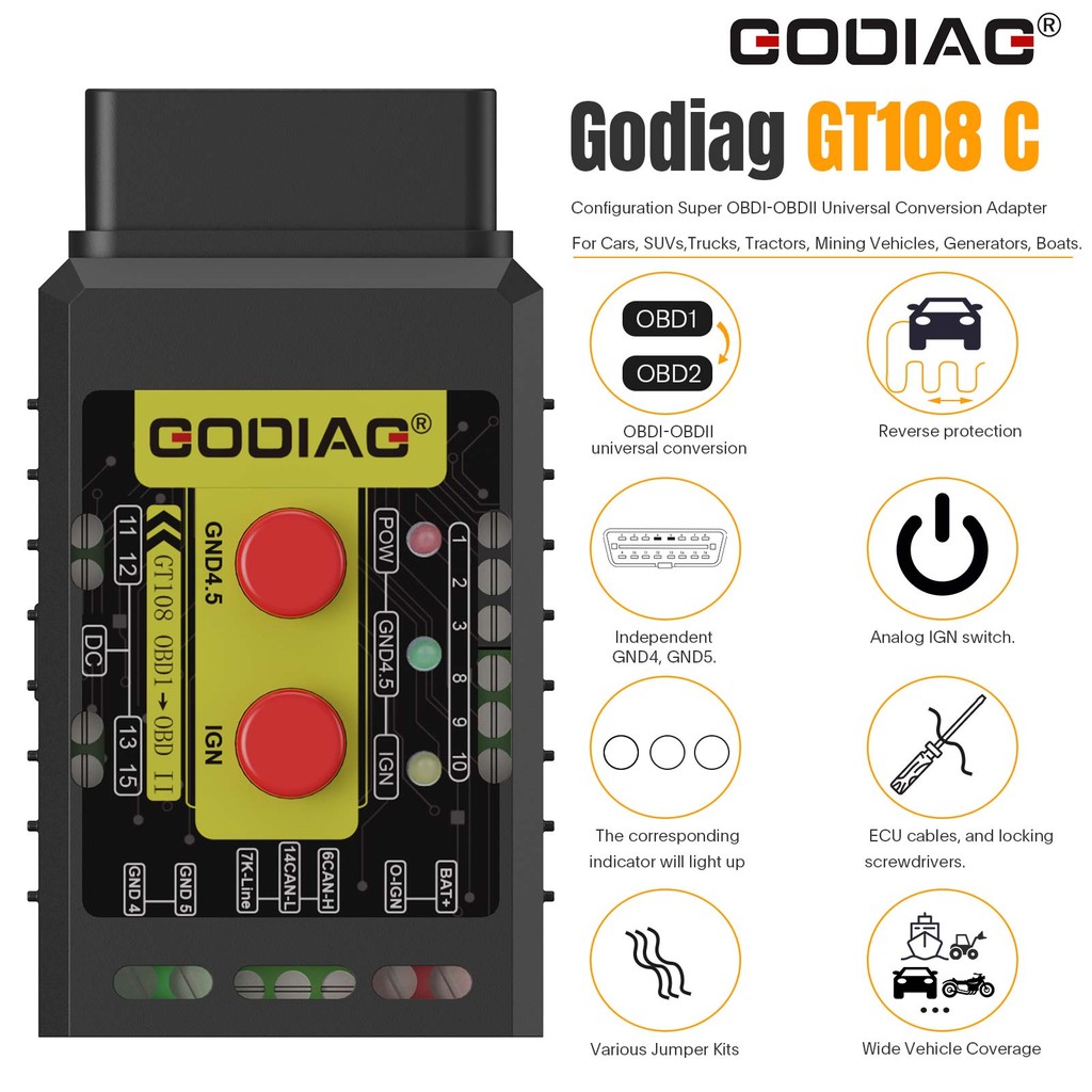 Godiag GT108 Lite OBD2 Scanner