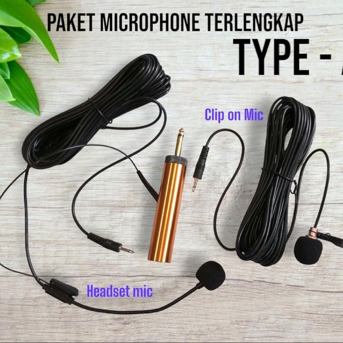 Jual Mic jepit clip on mic kancing peka dan berkabel panjang cocok ...